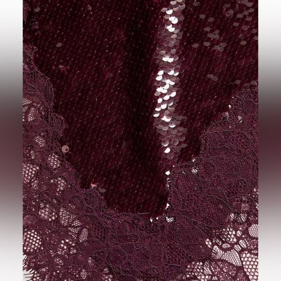 NWT Simkhai Amrita Midi Purple Skirt Sequin Embellishment High Waist Size 0 - Picture 7 of 17